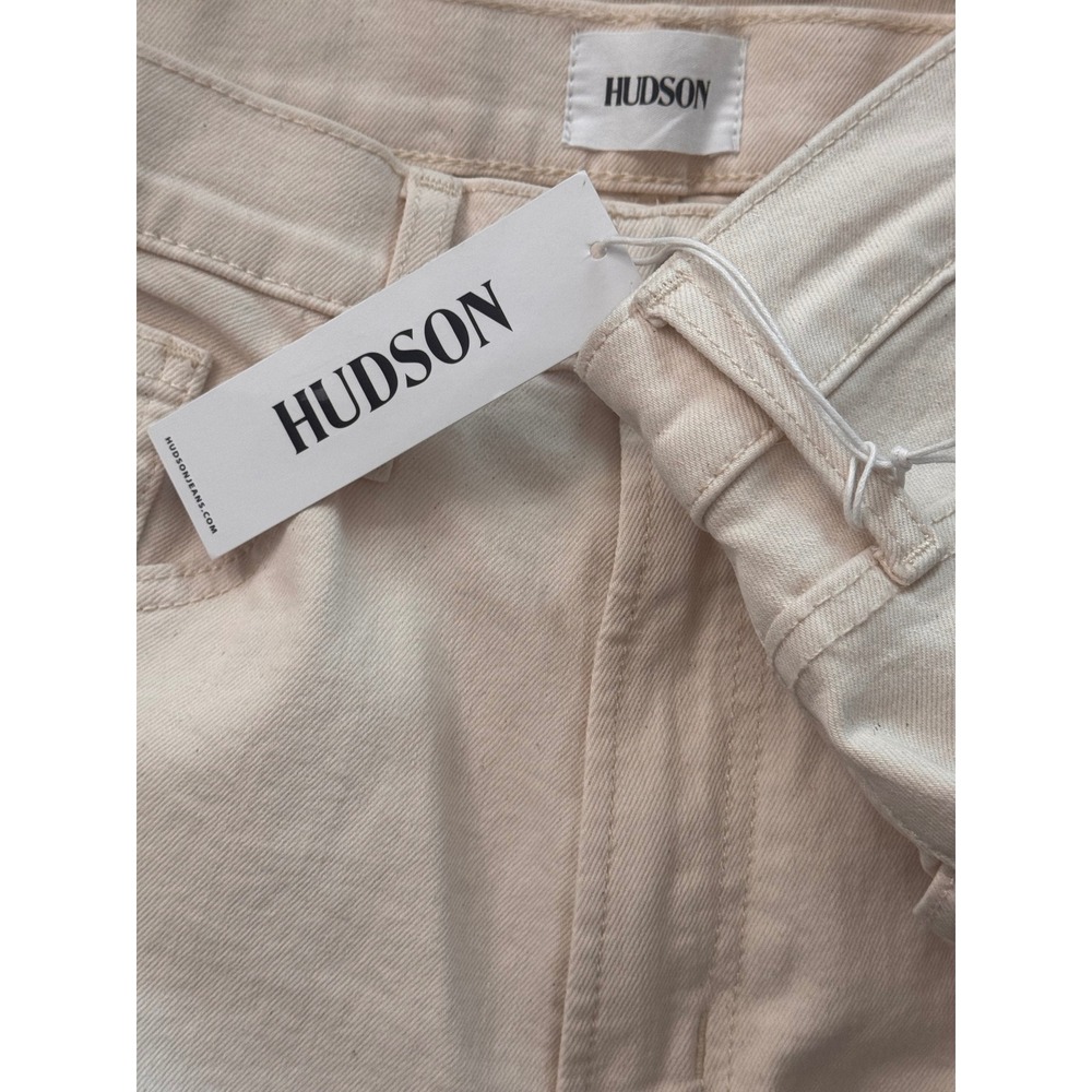 Hudson Ecru Jolene Wide Leg Jeans 28 - Picture 5 of 7
